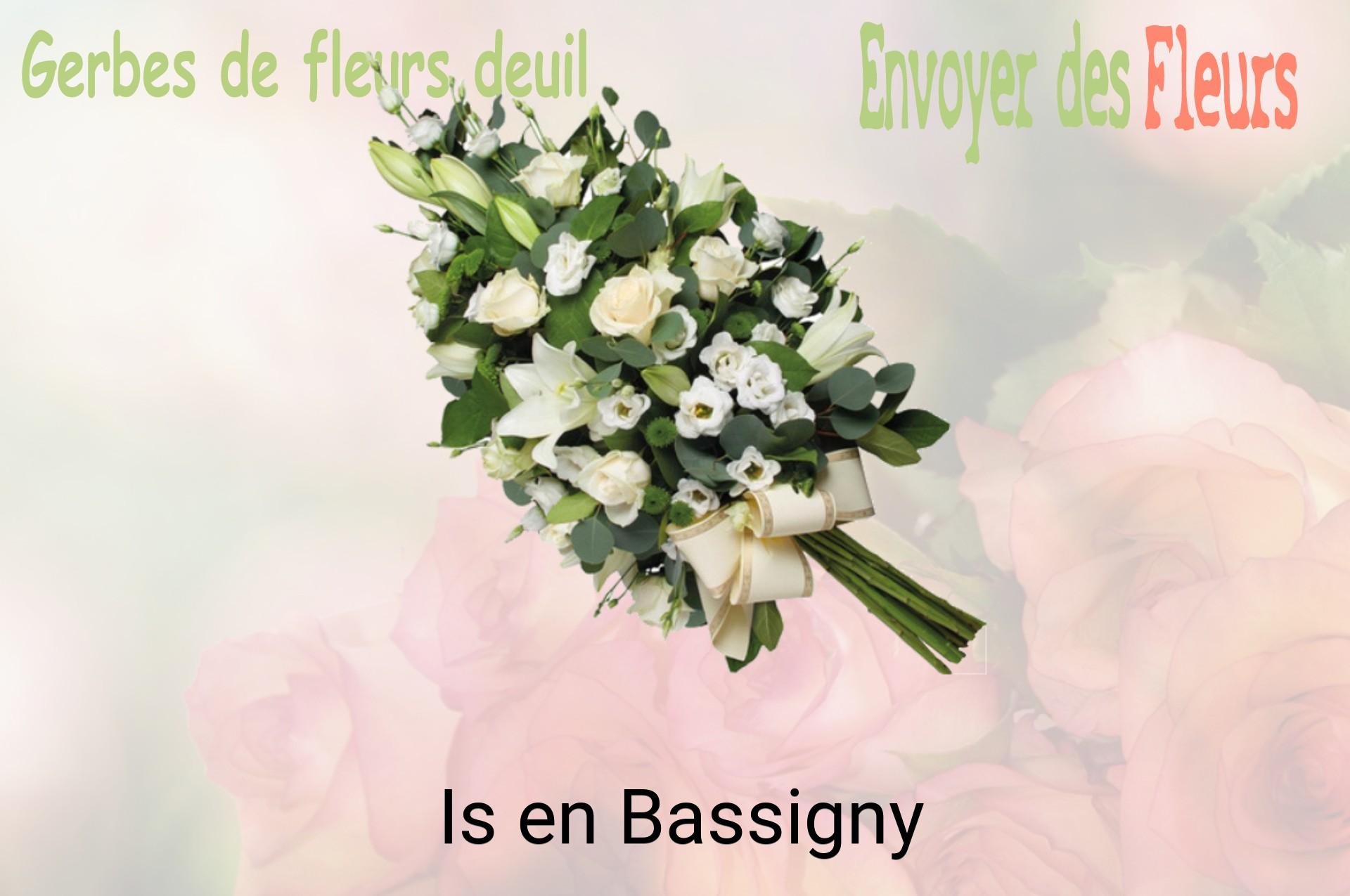 Gerbe de fleurs de deuil livrée à Is-en-Bassigny